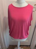 Apricot 10 Pink Short Cap Sleeve T-shirt Oversized