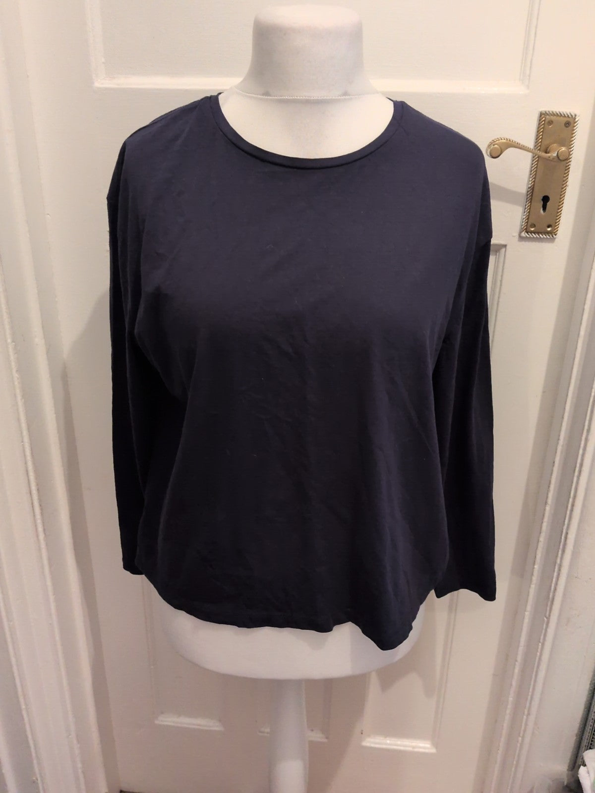 Primark 14-16 Dark Navy Long Sleeve T-shirt