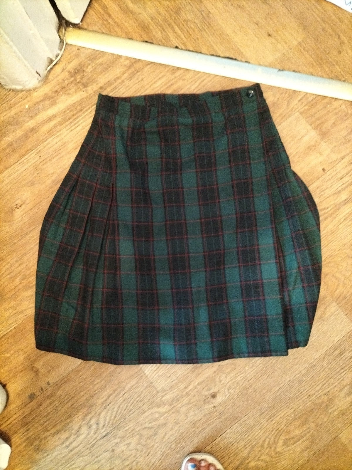 Ladies S/M EU 32 Tartan Check Skirt