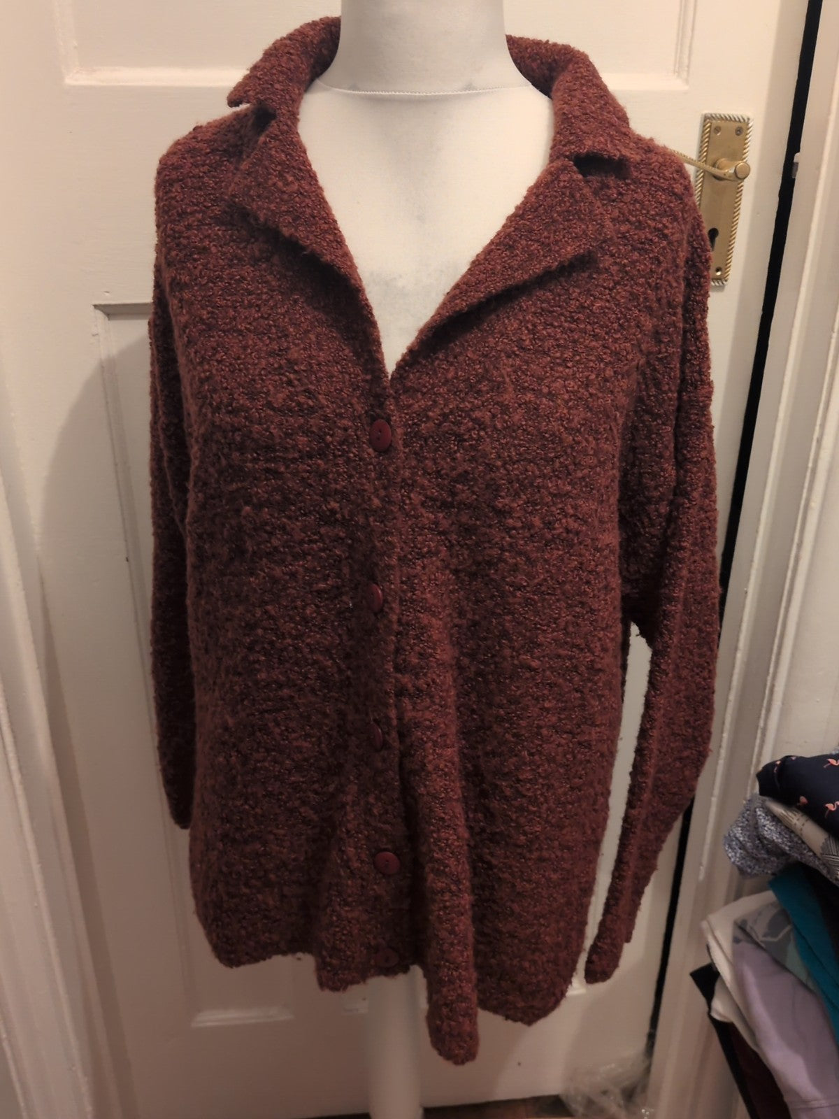 Off Shoot Large Purple Cardigan