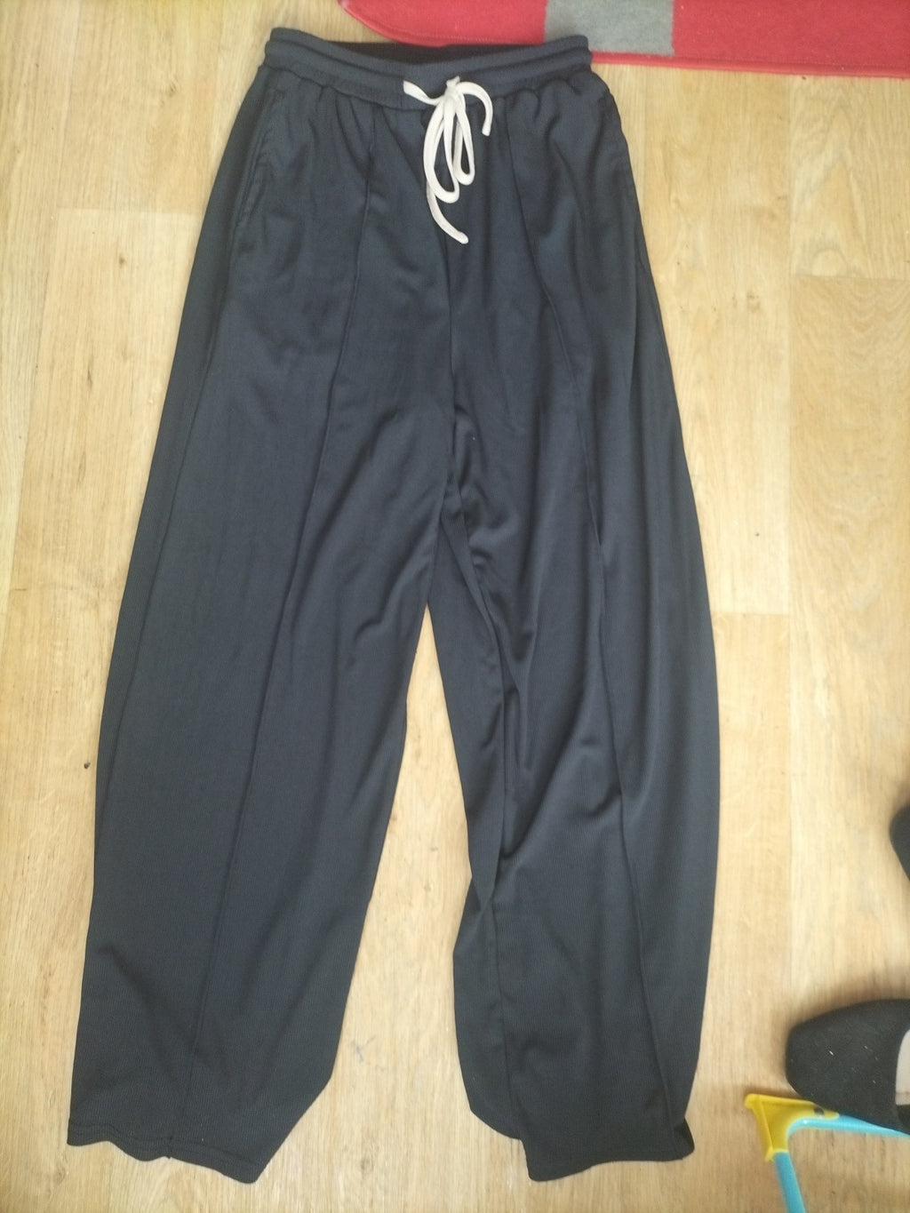 Ladies Cider Size M Black Elasticated Wide Leg Bloomer Trousers
