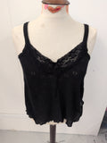 Large Black Sleeveless Pyjama Top