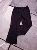 Ladies Black Size 14 Short Trousers Wide Leg Free Delivery