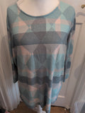 Bonmarche 20 Turquoise Teal Blue Long Sleeve Ultra Soft  Jumper