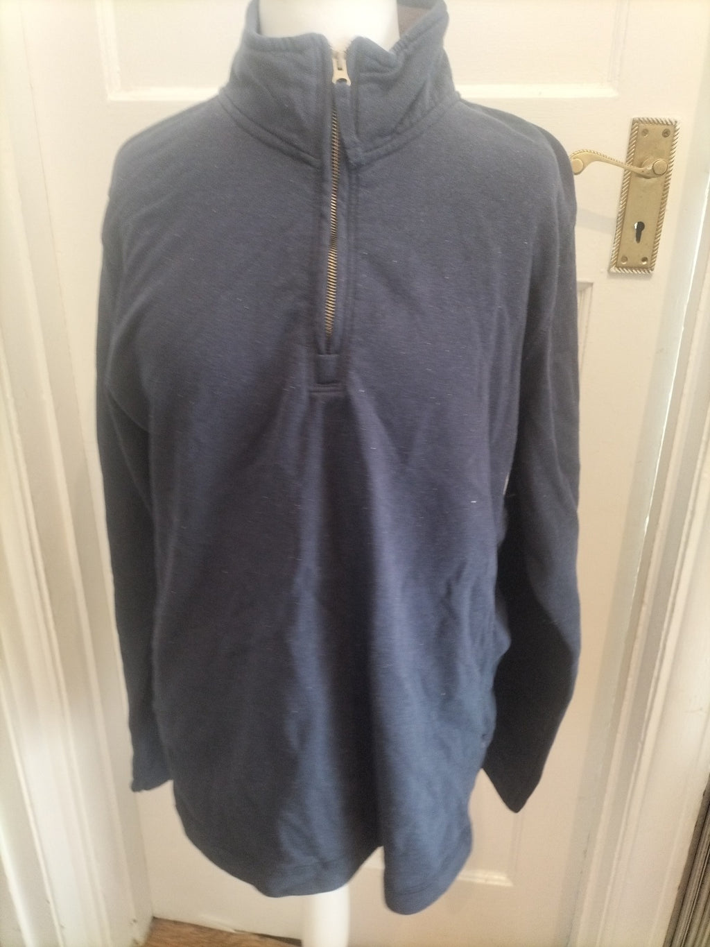 Mountain Warehouse XL Navy Semi Zip Pullover Jumper