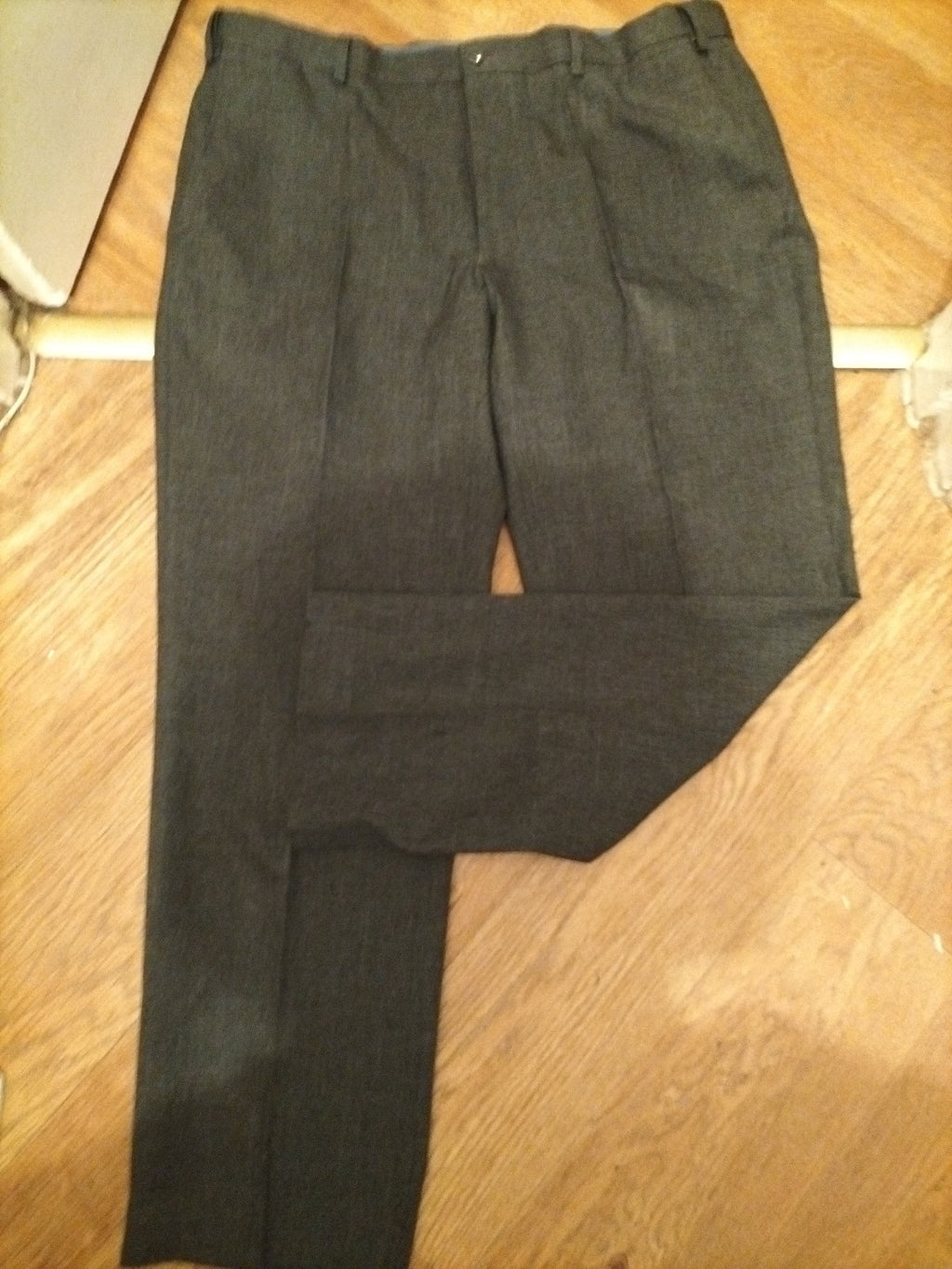 Mens M&S Size 38Sx29l Grey Trousers