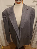 Mens Size XL Grey With Brown Padded Lined Jacket