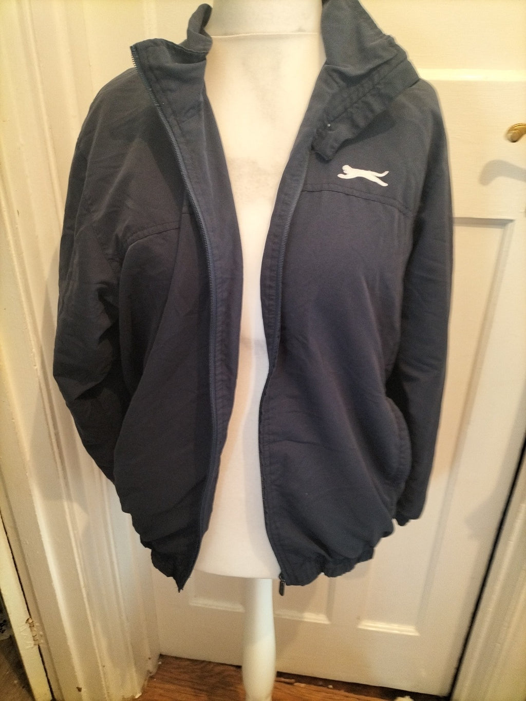 Mens Slazenger Size M Navy Blue Zipped Jacket