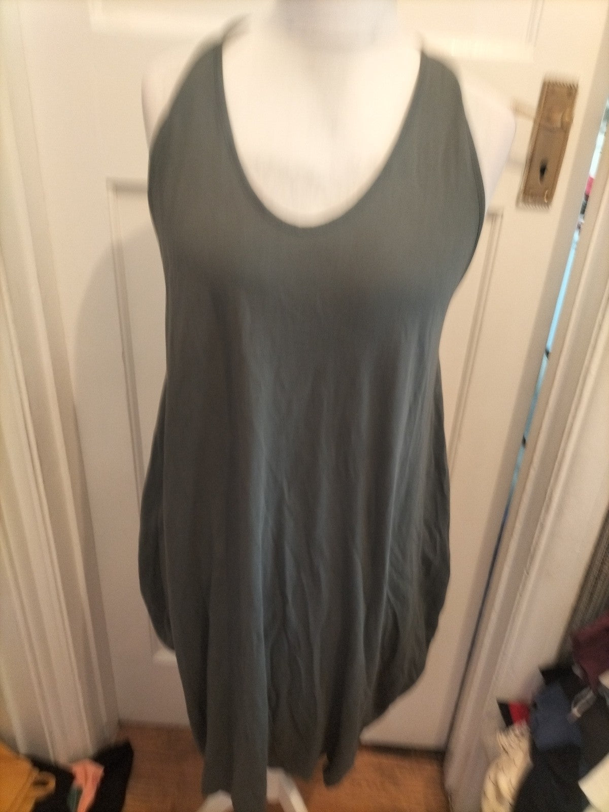 Ladies Large Charcoal Sleeveless Dress