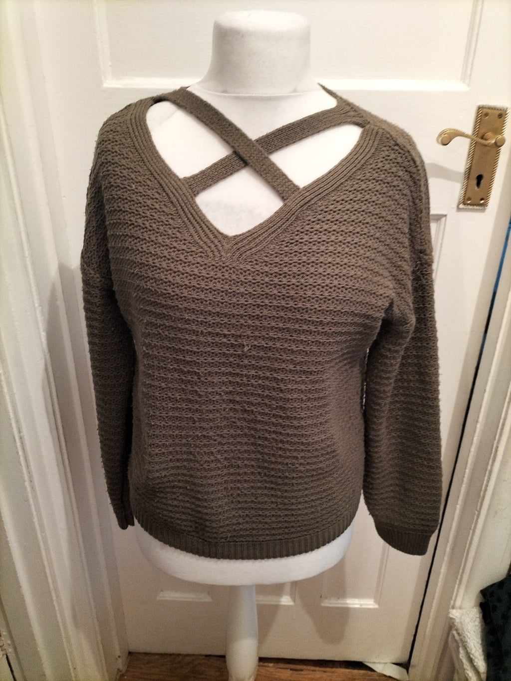 Primark 10-12 Dark Green Knit Jumper