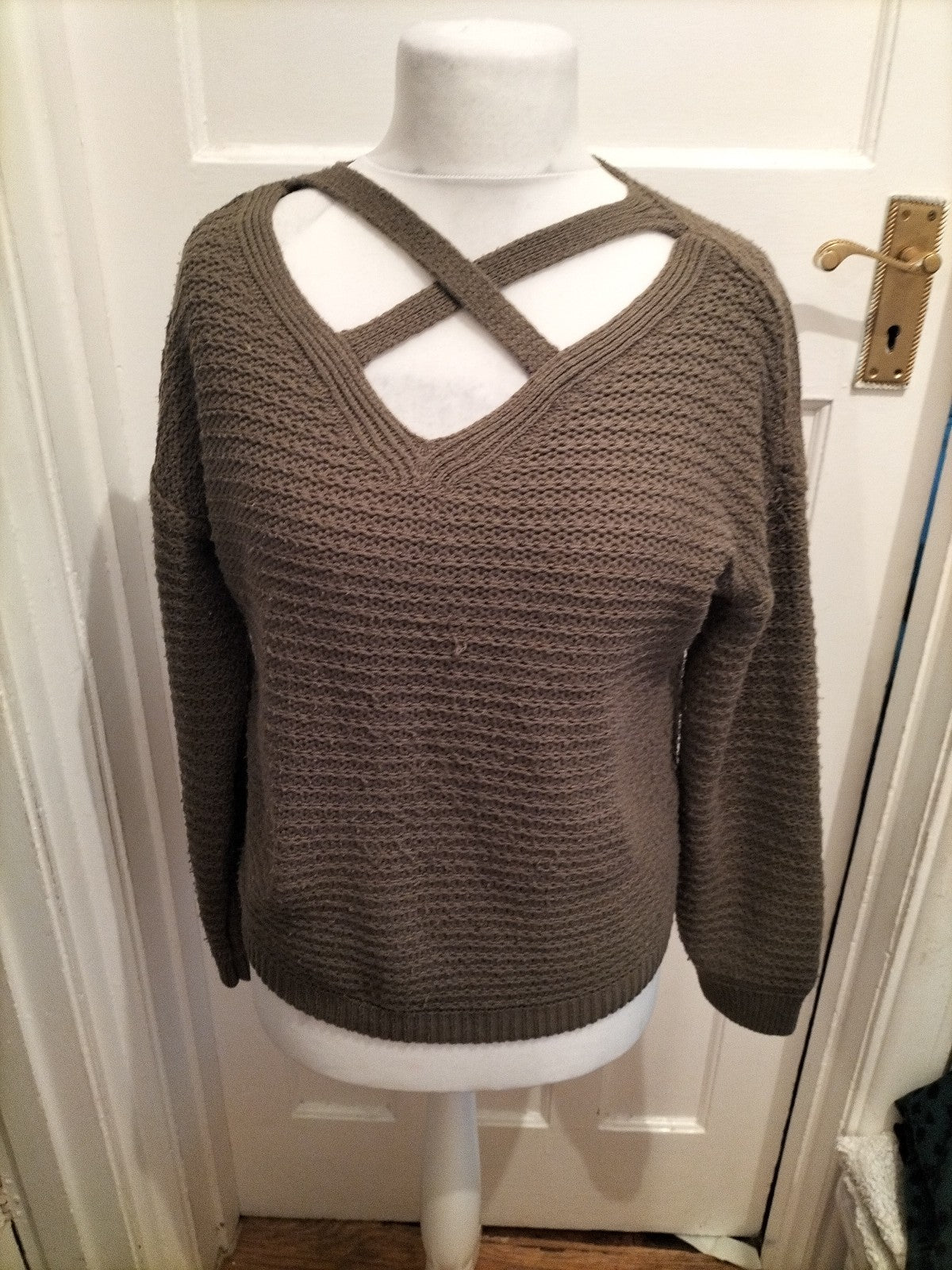 Primark 10-12 Dark Green Knit Jumper