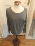 Ladies Bennetton Size Large Grey Long Sleeved Tshirt