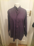 Mens Canda Size L Dark Violet Long Sleeved Shirt
