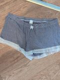 Primark 14-16 Large Blue And White Frill Hem Sleep Shorts