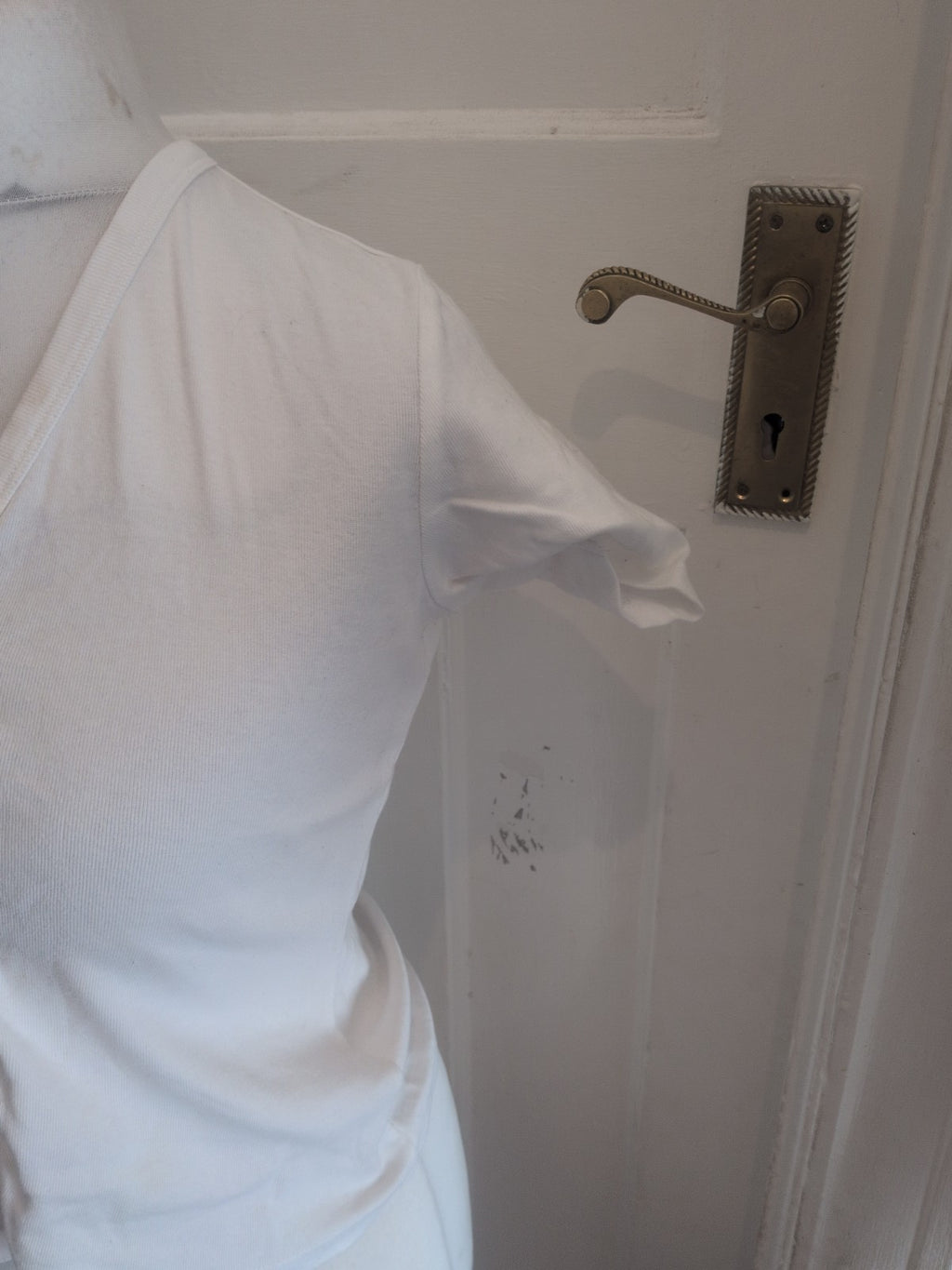 BHS 12 White Short Sleeve Buttoned Blouse