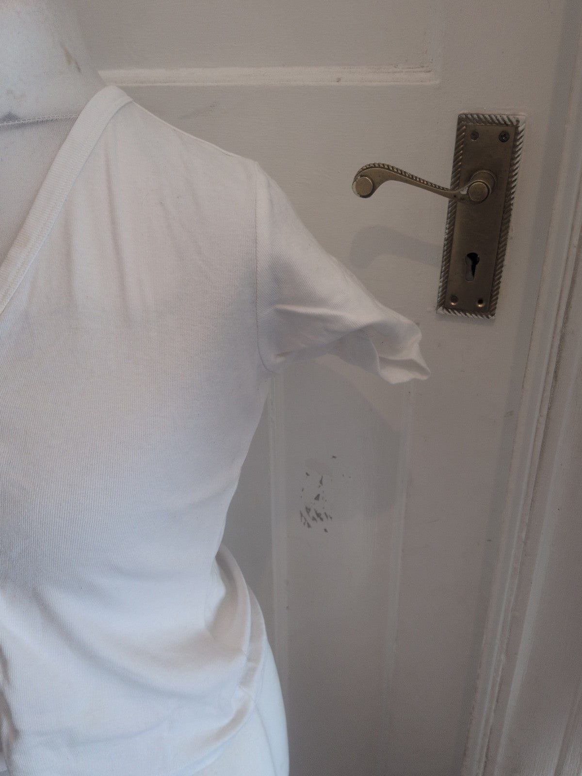 BHS 12 White Short Sleeve Buttoned Blouse