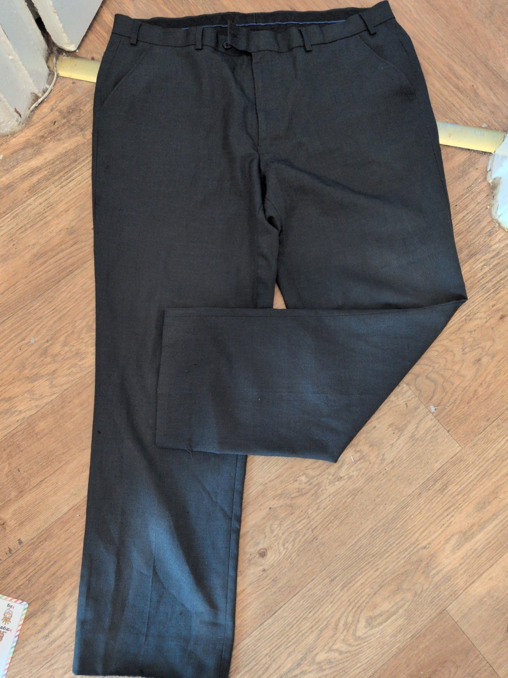 Mens Matalan 39/29 Dark Grey Smart Trousers