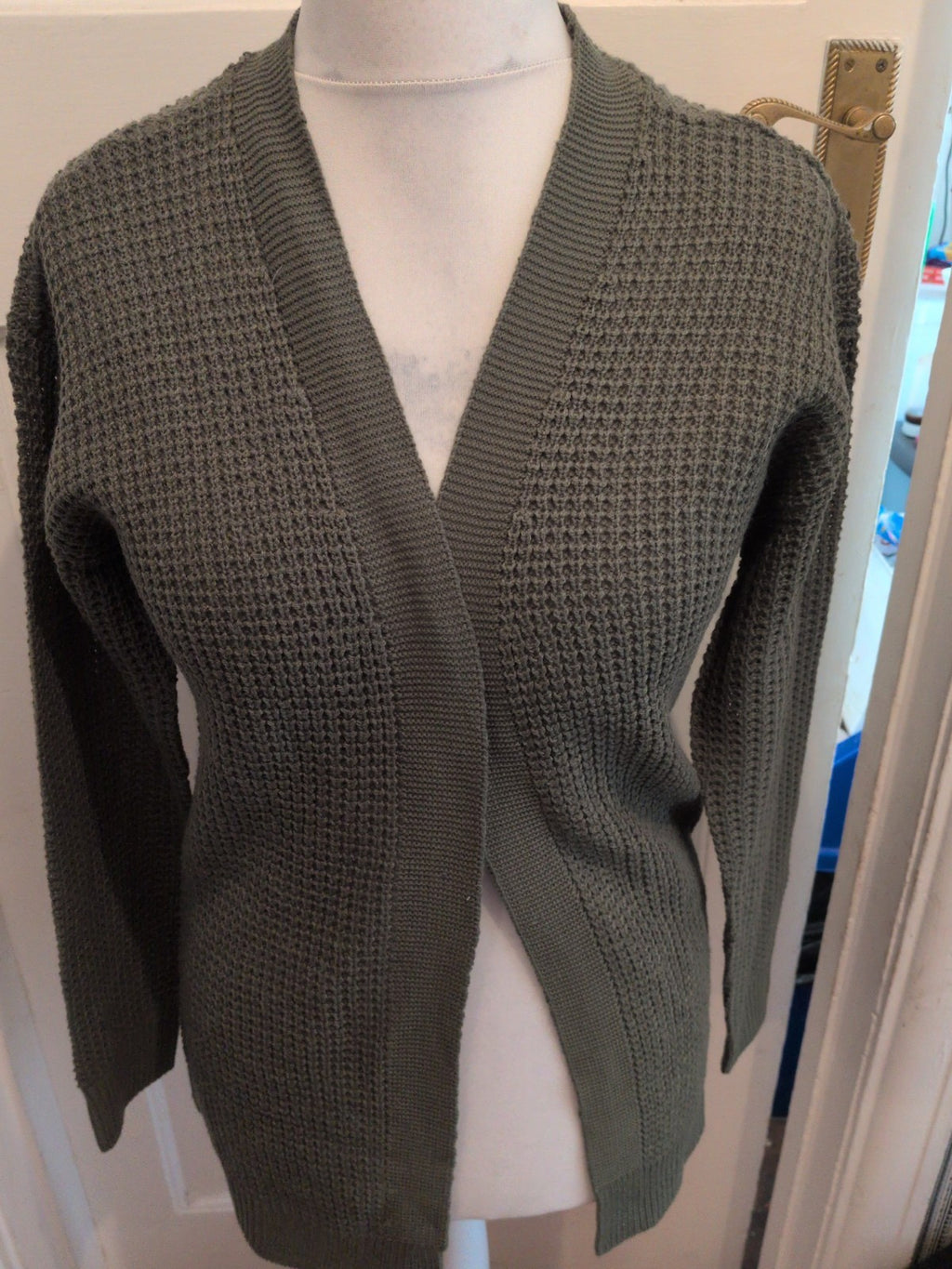 Select Small Green Open Knit Cardigan