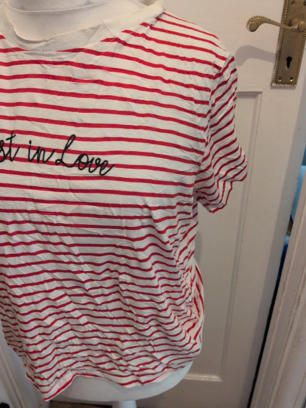 Whistles Large Red Stripe Pyjama Top