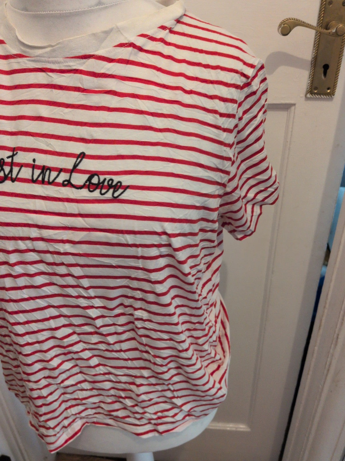 Whistles Large Red Stripe Pyjama Top