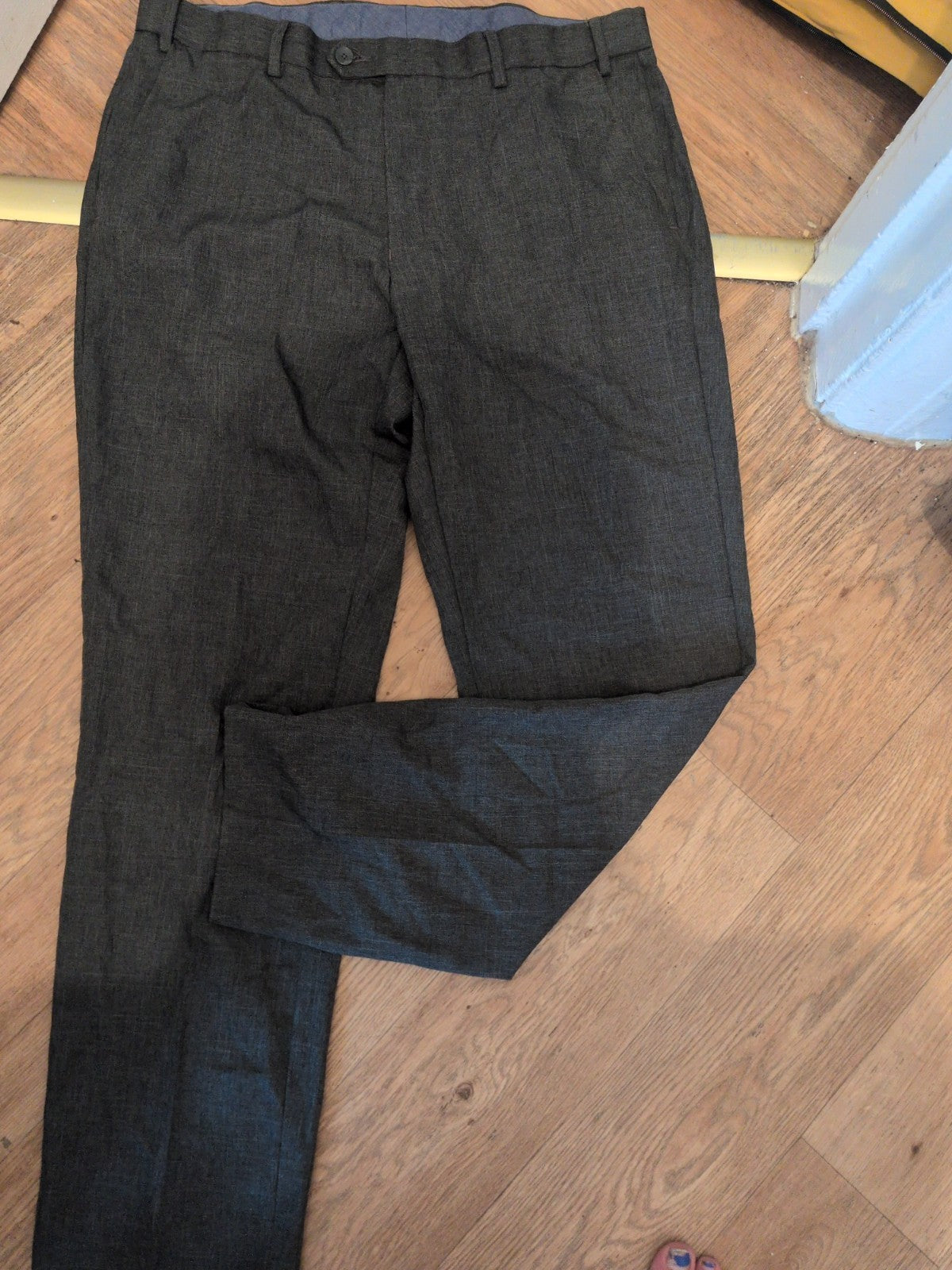 M&S 36R Grey Smart Trousers 31 Inside Leg
