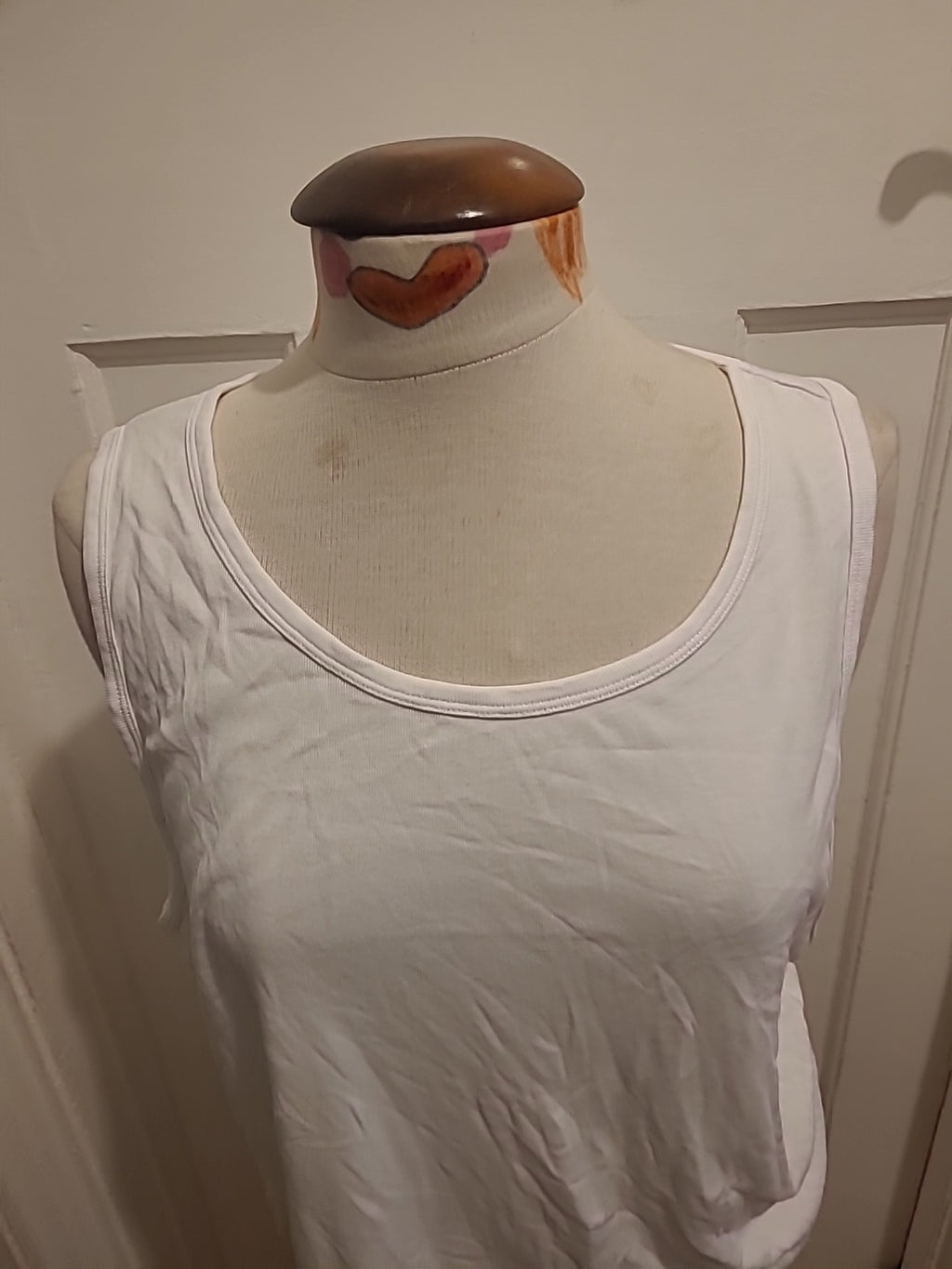 Mens Marks And Spencer Size XL White Short Sleeve Top