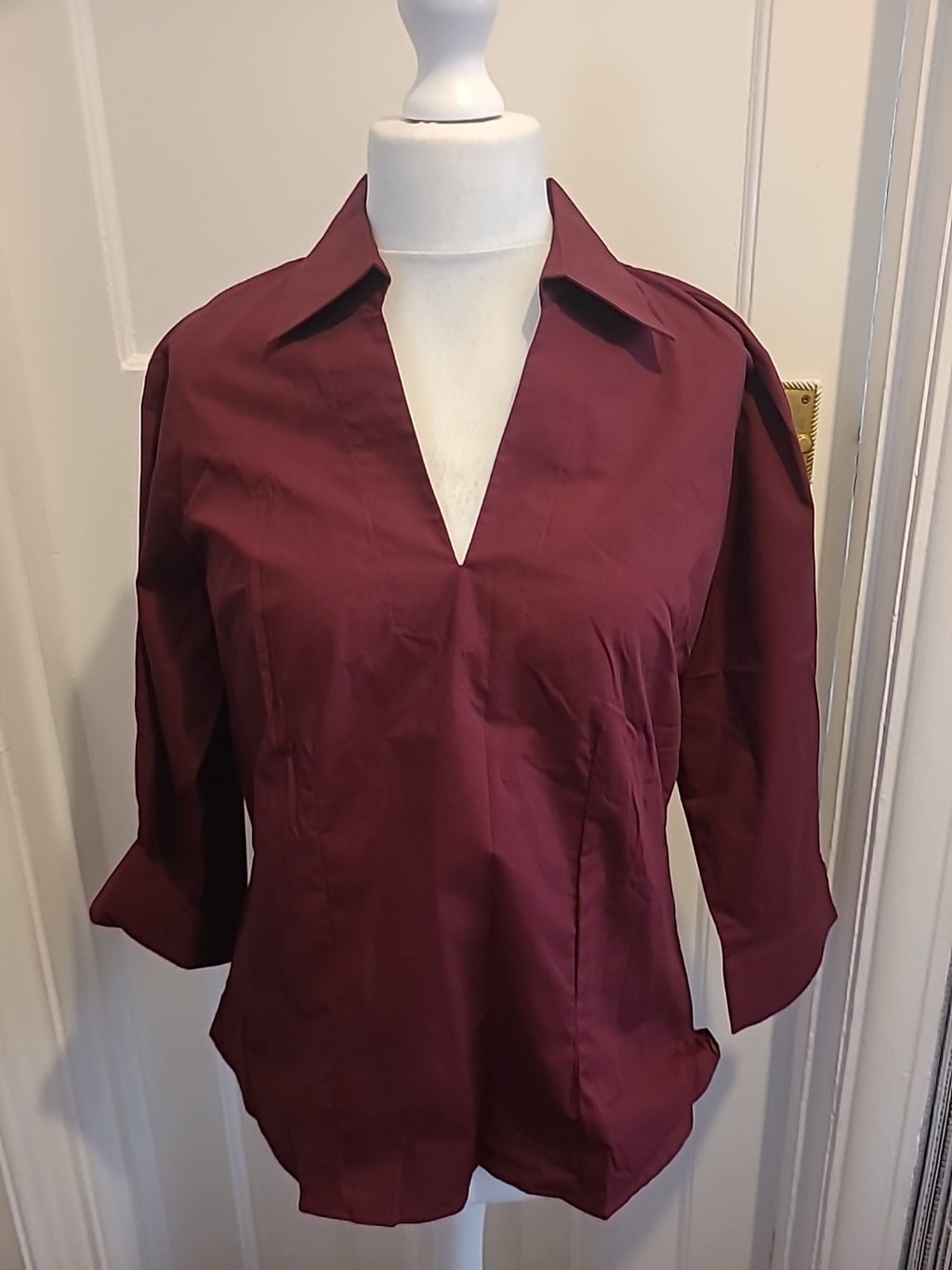 Brand New Mens Russell Collection Size XL Purple Short Sleeved Shirt