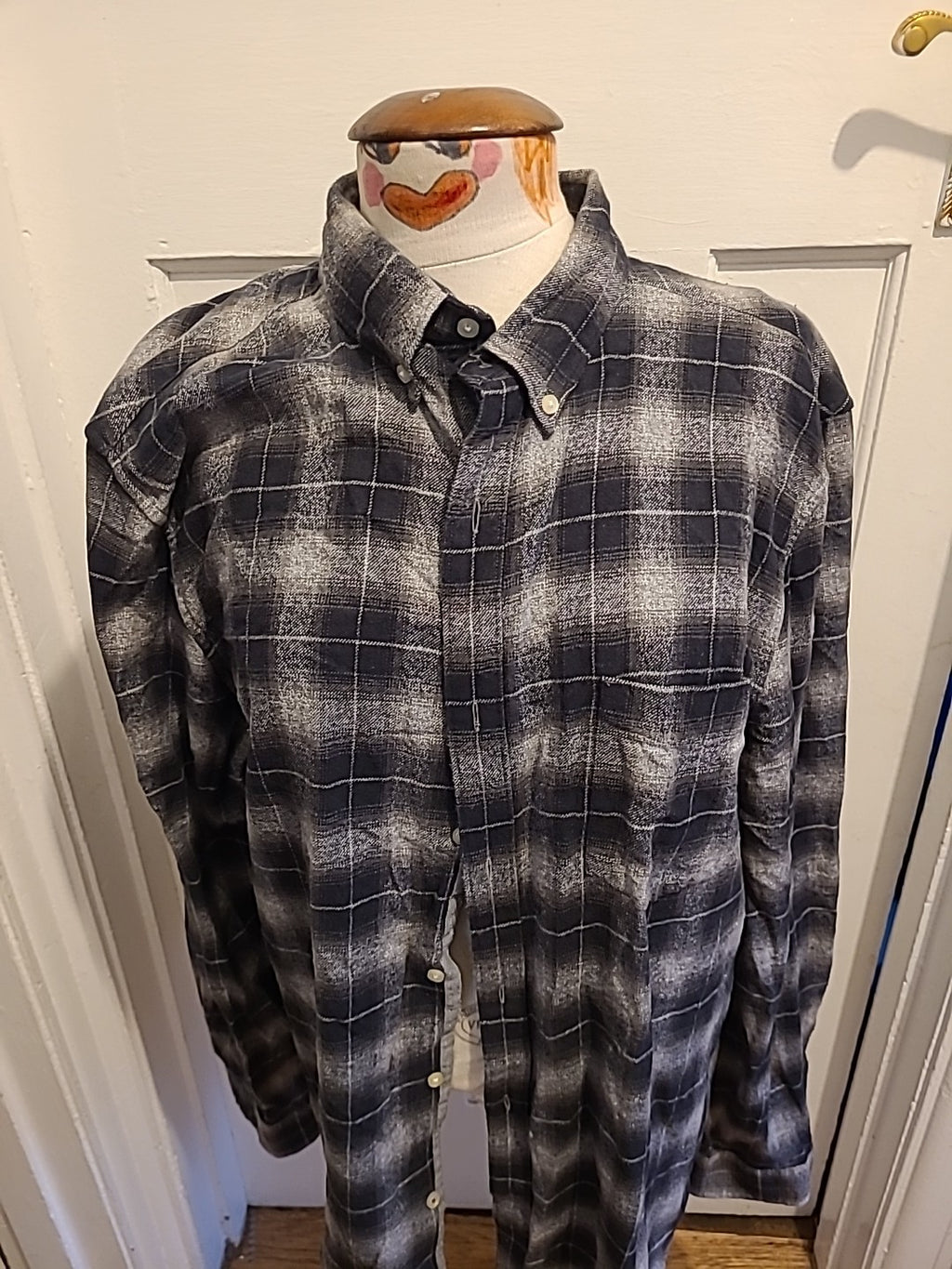 Mens Next Size 2XL Black/Grey Overshirt