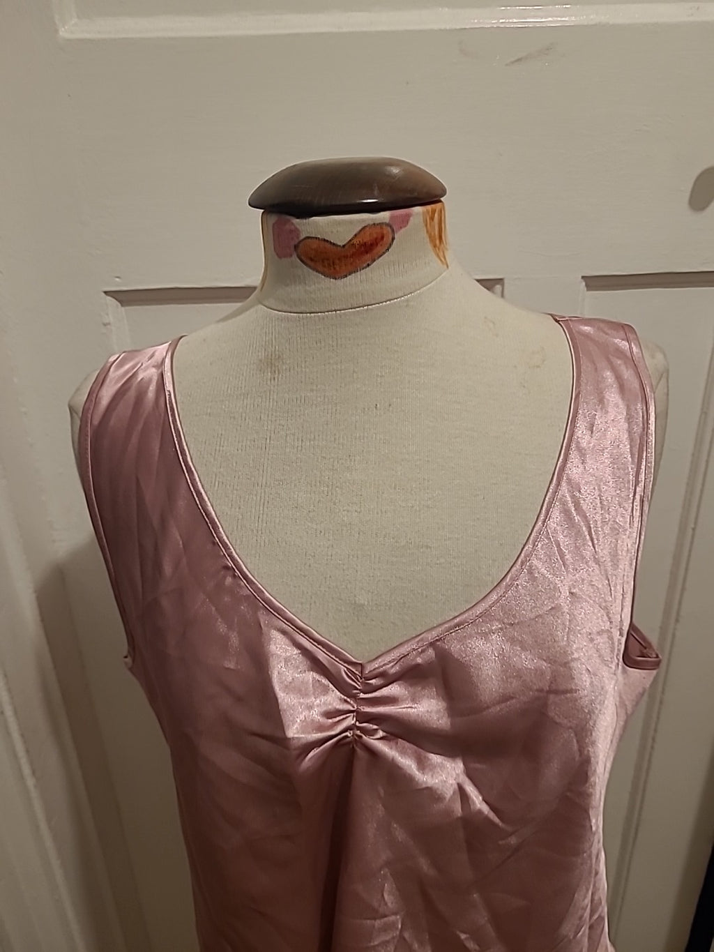 Ladies E-Vie Size 18-20 Pink Sleeveless Pyjama Top