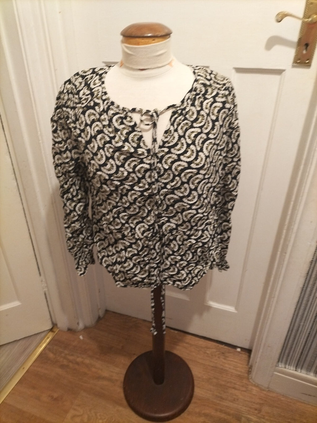 Ladies Per Una 10 Multi Coloured Long Sleeved Blouse