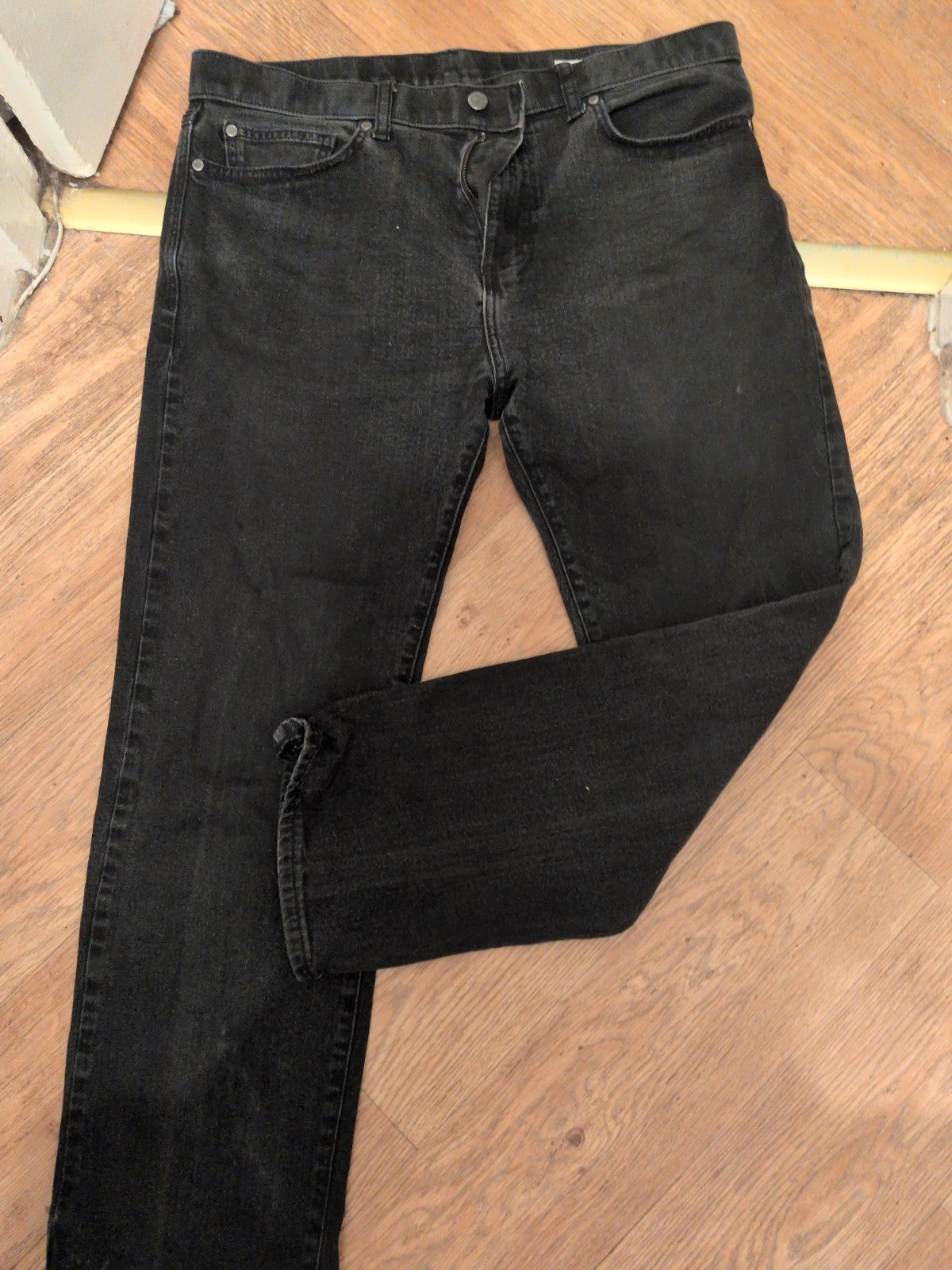 Marks And Spencer 36x29 Black Regular Jeans Straight