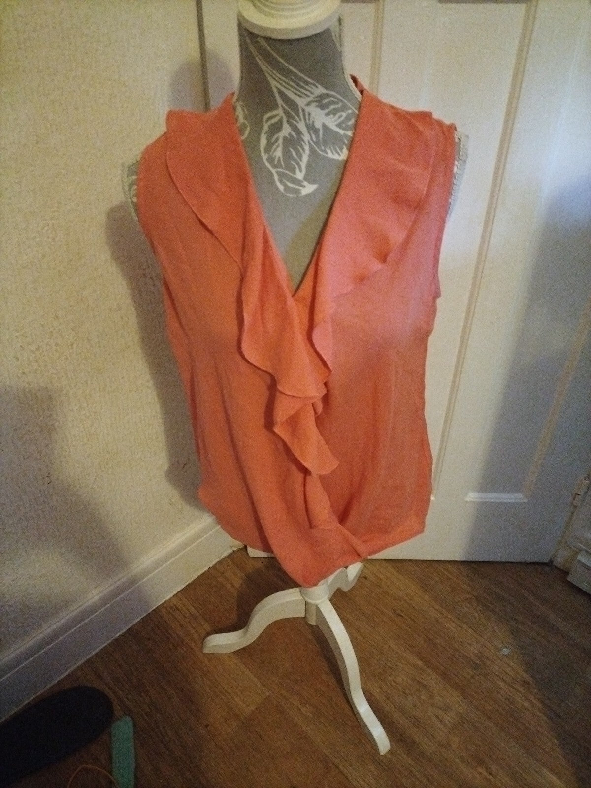 Ladies Paraphrase Size 12 Pink Sleeveless Blouse