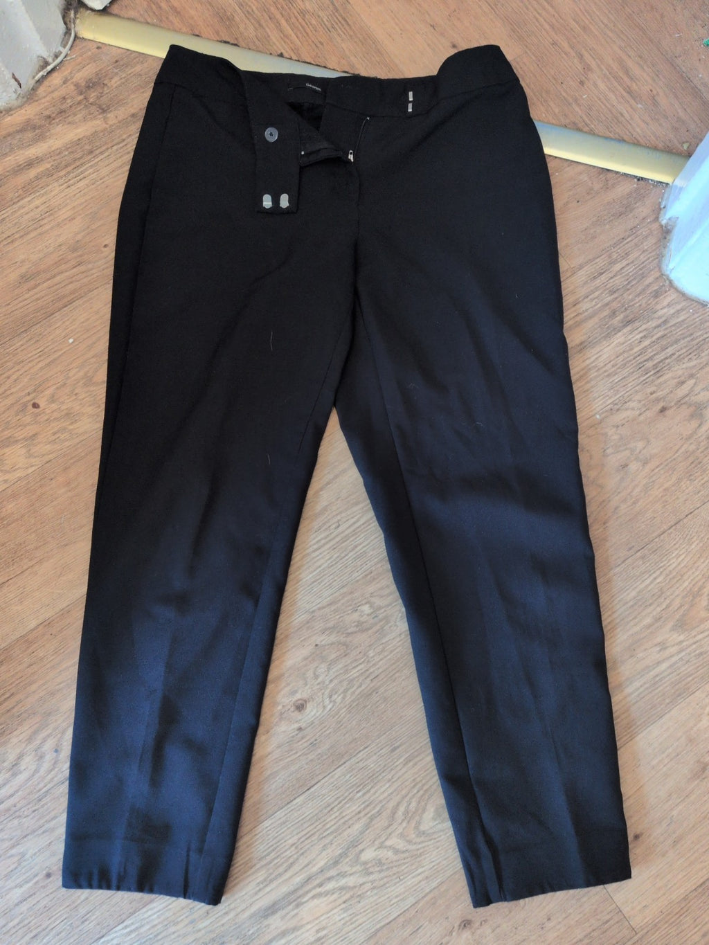 Ladies George Size 12 Black Smart Trousers Lightweight
