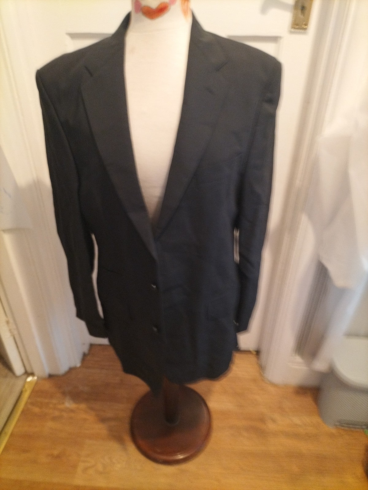 Mens Marks And Spencer Size 40M Black Padded Lined Jacket