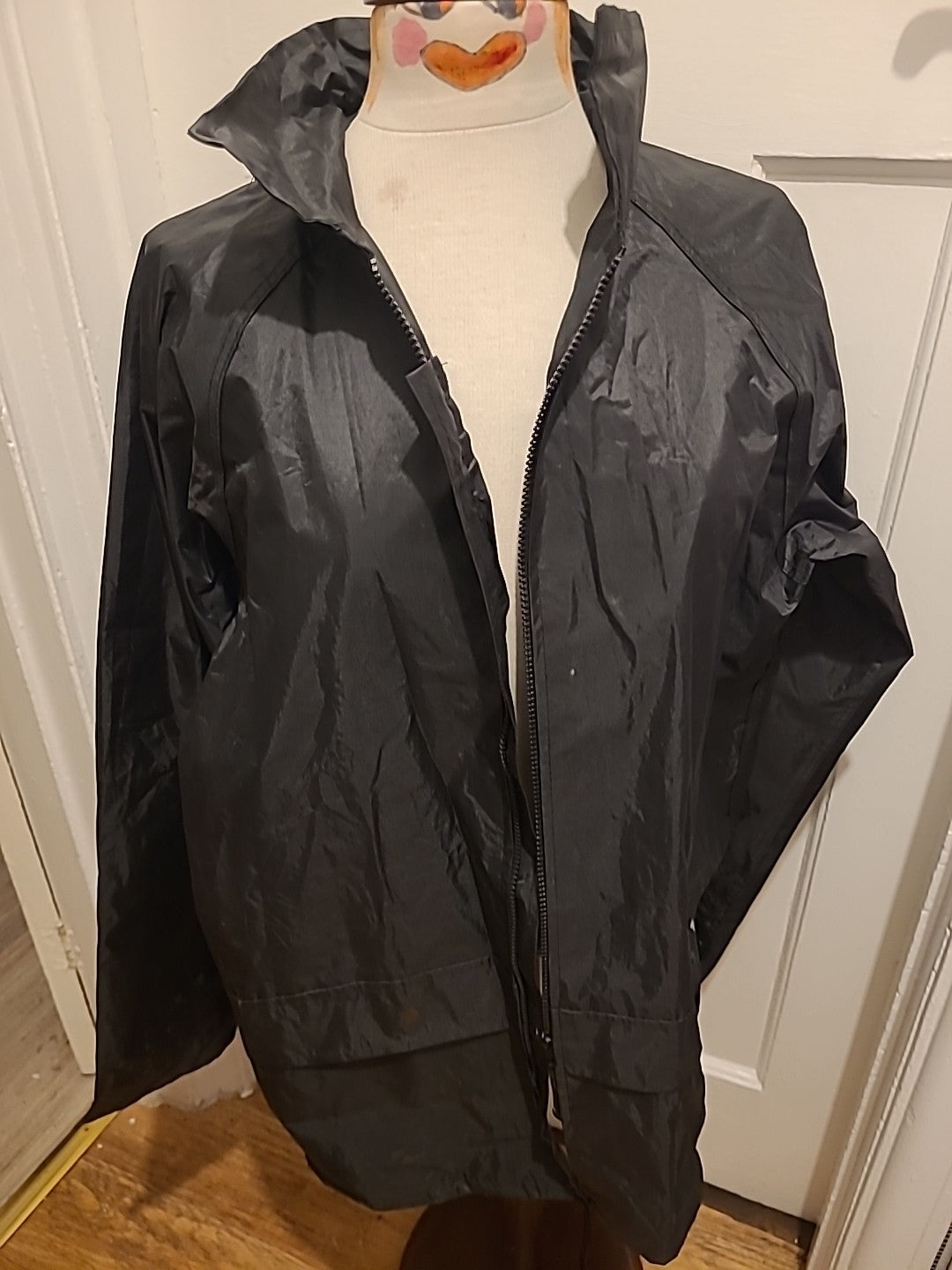 Mens Warrior Size Small Black Waterproof Coat