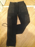 Ladies BDG Size 2XS Black Cargo Trouser(missing Buttons)