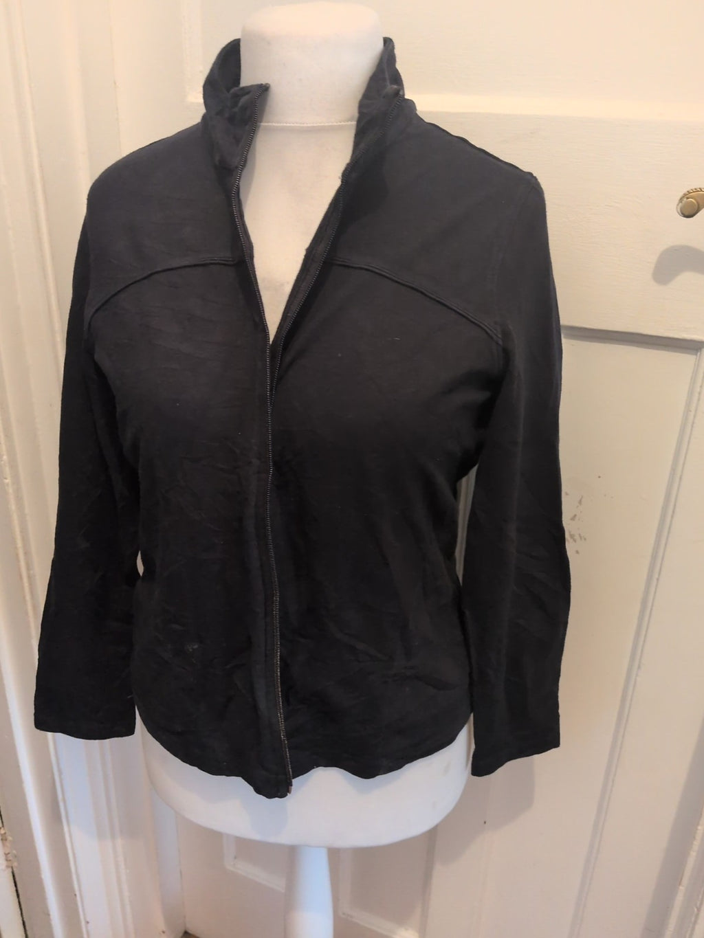 Marks And Spencer 16 Black Full Zip Jacket