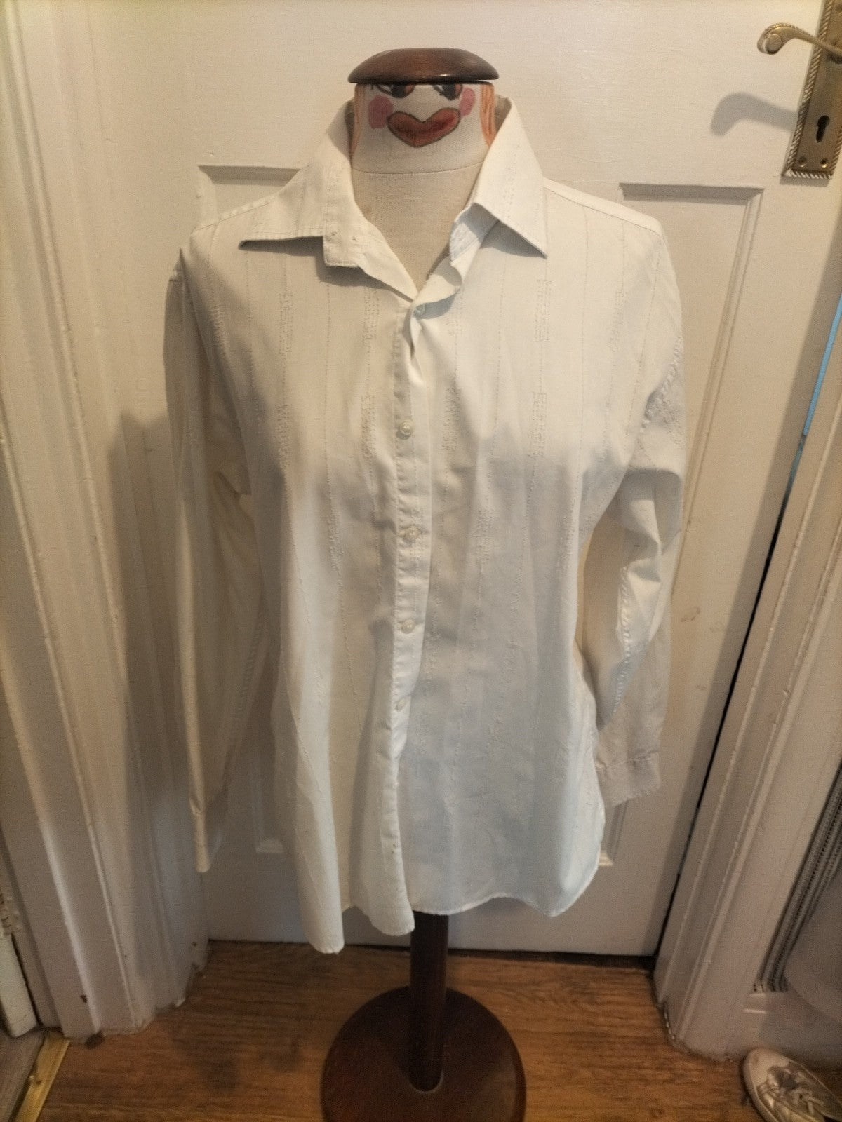 Mens Dld Milan Size Medium Soft Touch White Shirt