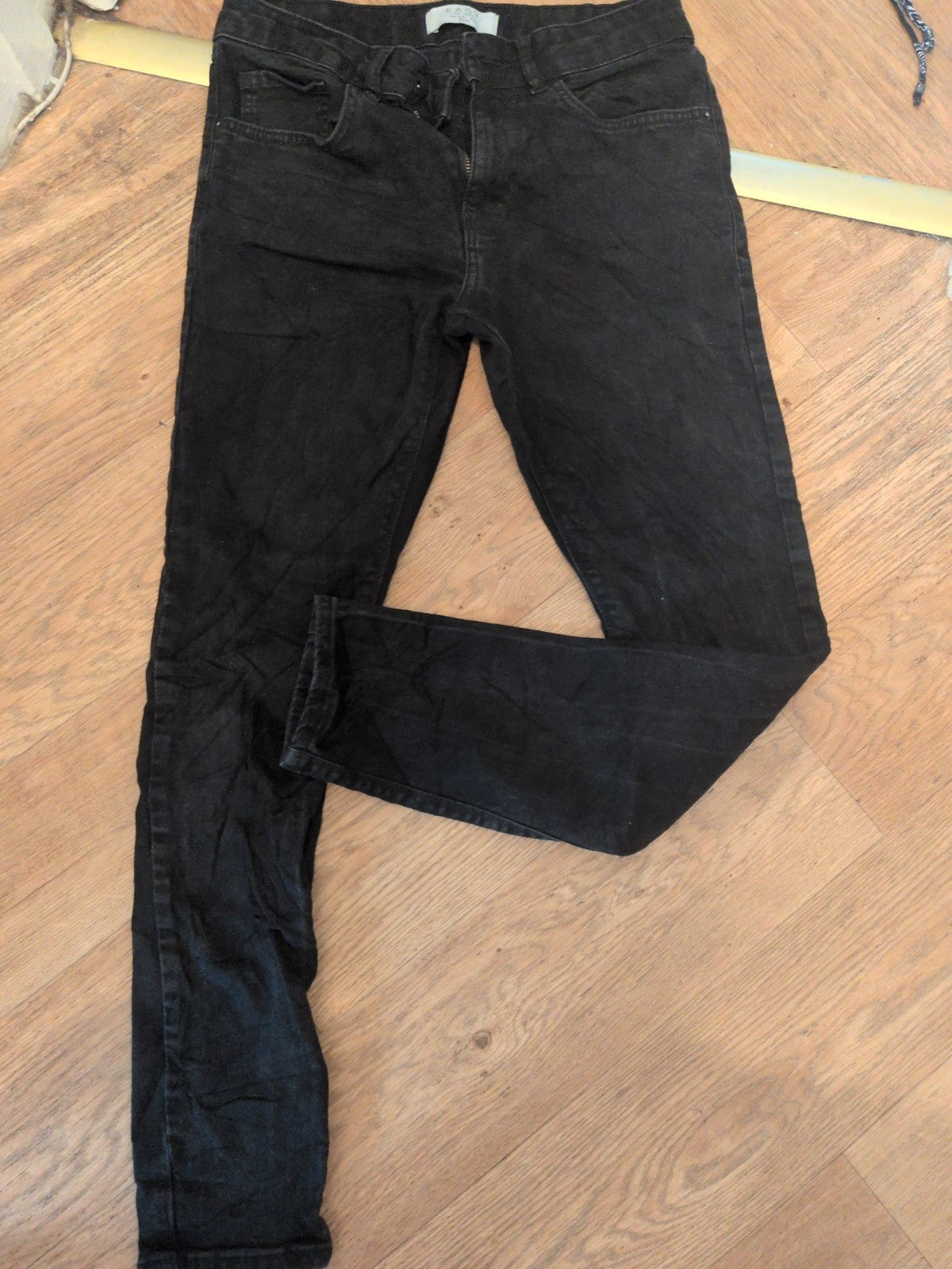 Easy 30R Black Skinny Fit Jeans