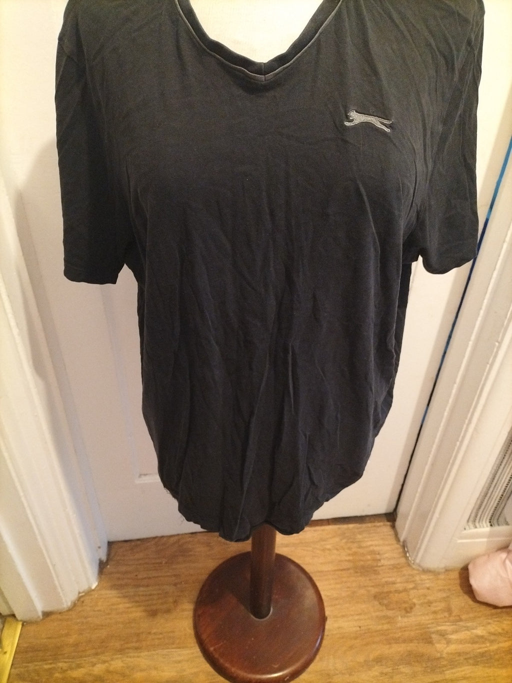 Mens Slazenger Size XL Black V Neck Tshirt