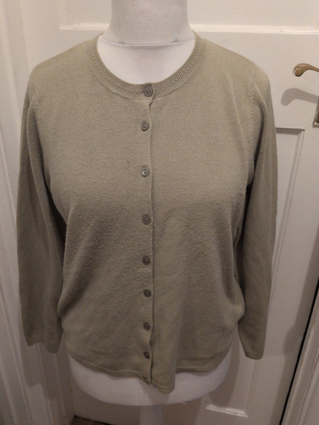 Classic 16 Sage Buttoned Cardigan