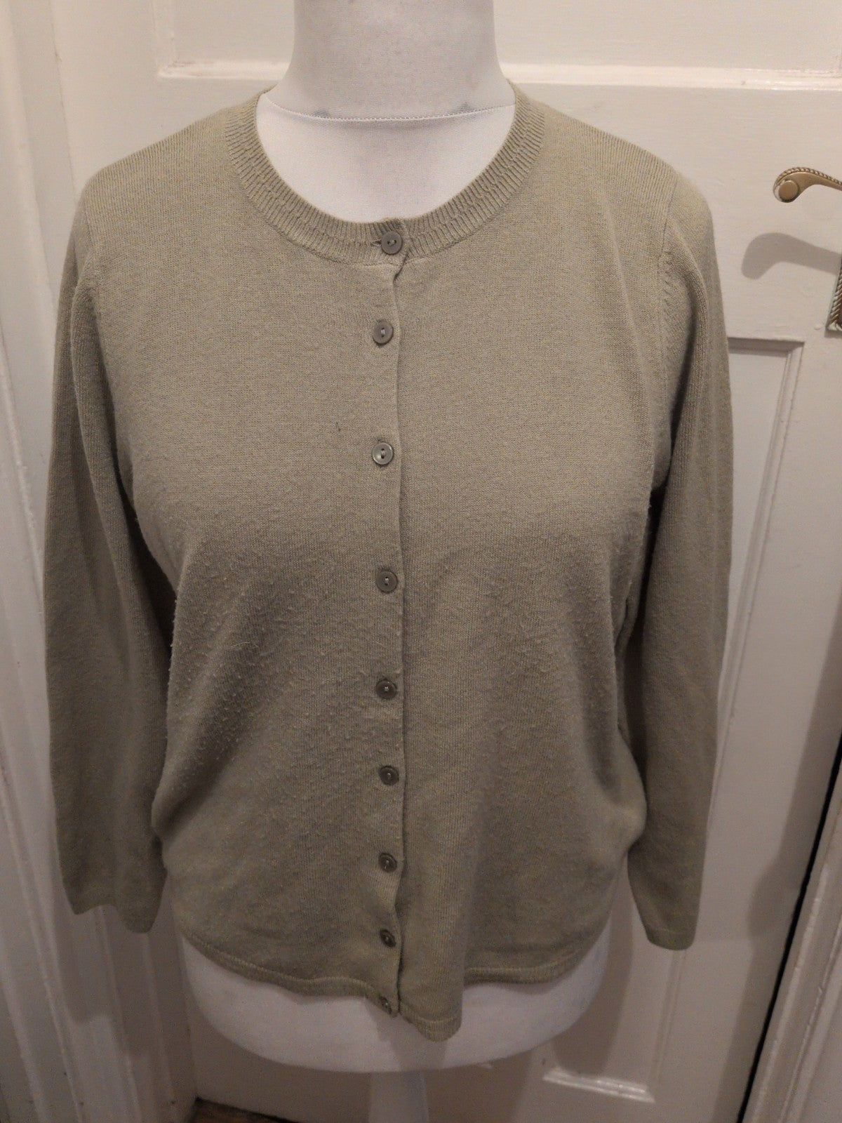 Classic 16 Sage Buttoned Cardigan