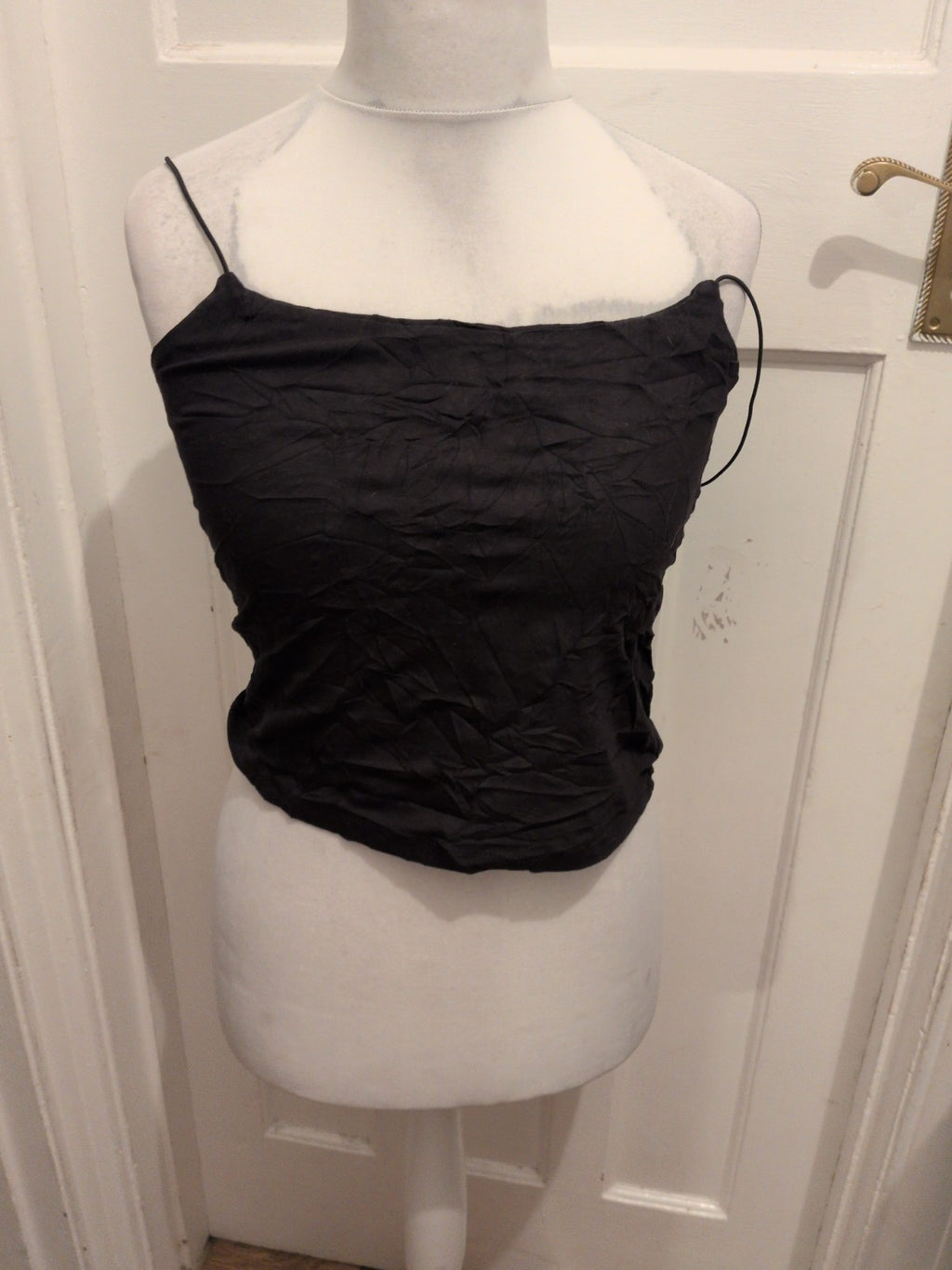 Primark 10-12 Black Sleeveless T-shirt Strappy