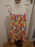 Ladies Primark Size 8 Bright Coloured Sleeveless Dress