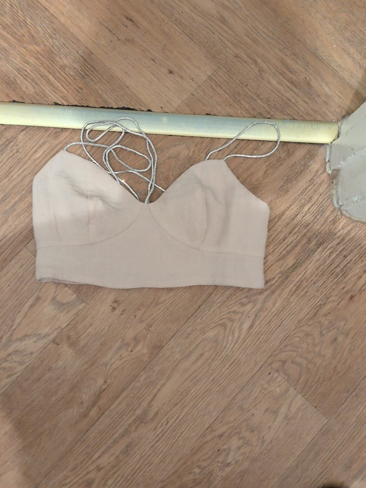 H+M Medium Pale Pink Strappy Boob Tube