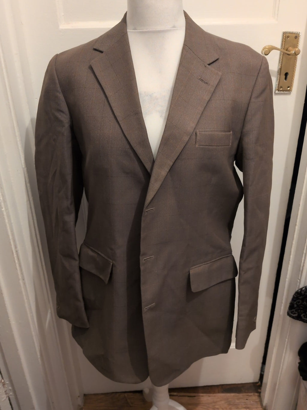 City Gate 42" Green Pinstripe Suit Jacket