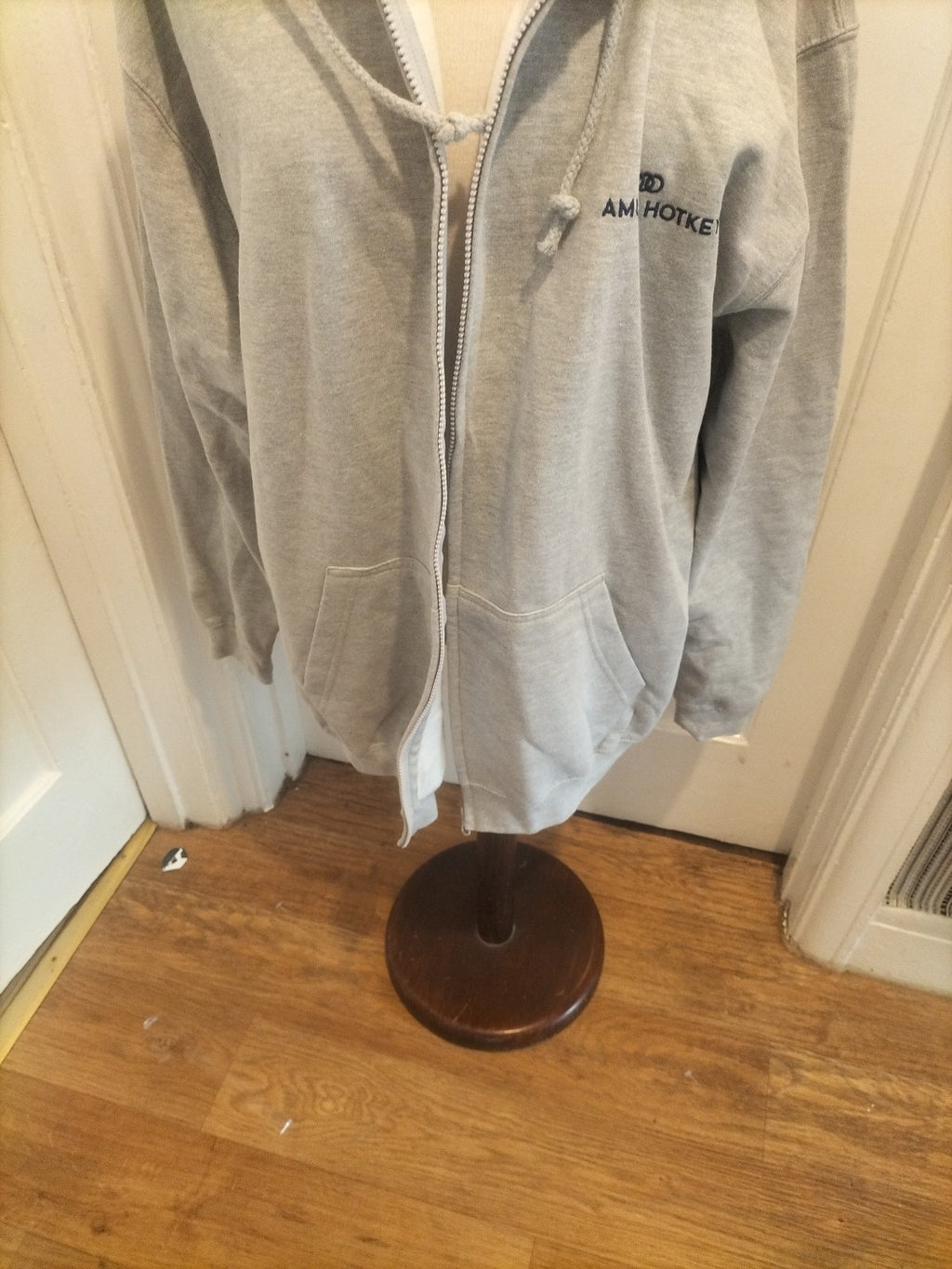 Mens Justhoods Size XL Grey Zip Through Jacket