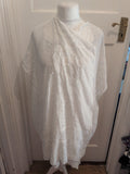 George Large White Patterned Short Sleeve Open Longline Blouse