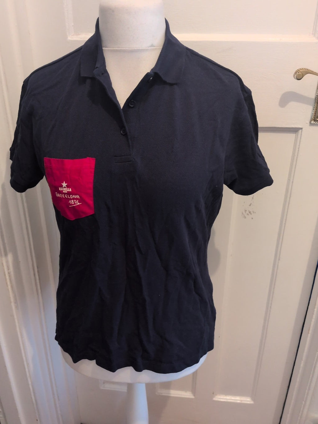 Estrella Large Navy Short Sleeve Polo
