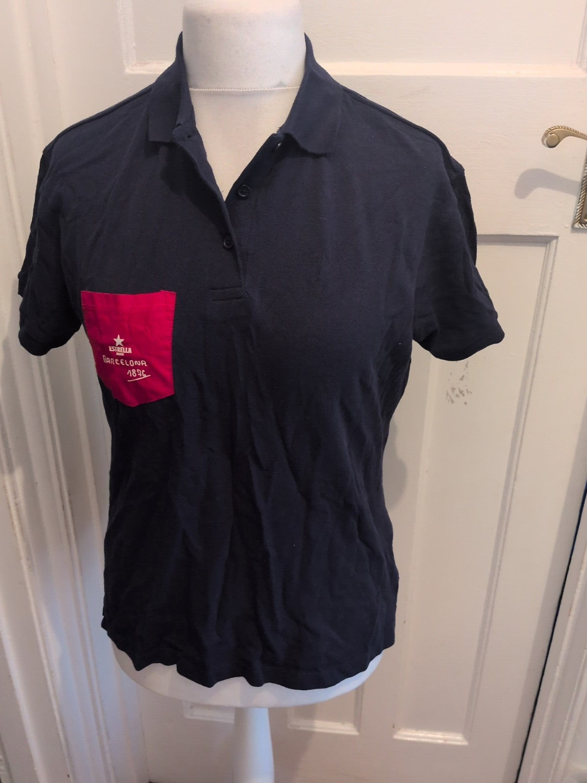 Estrella Large Navy Short Sleeve Polo